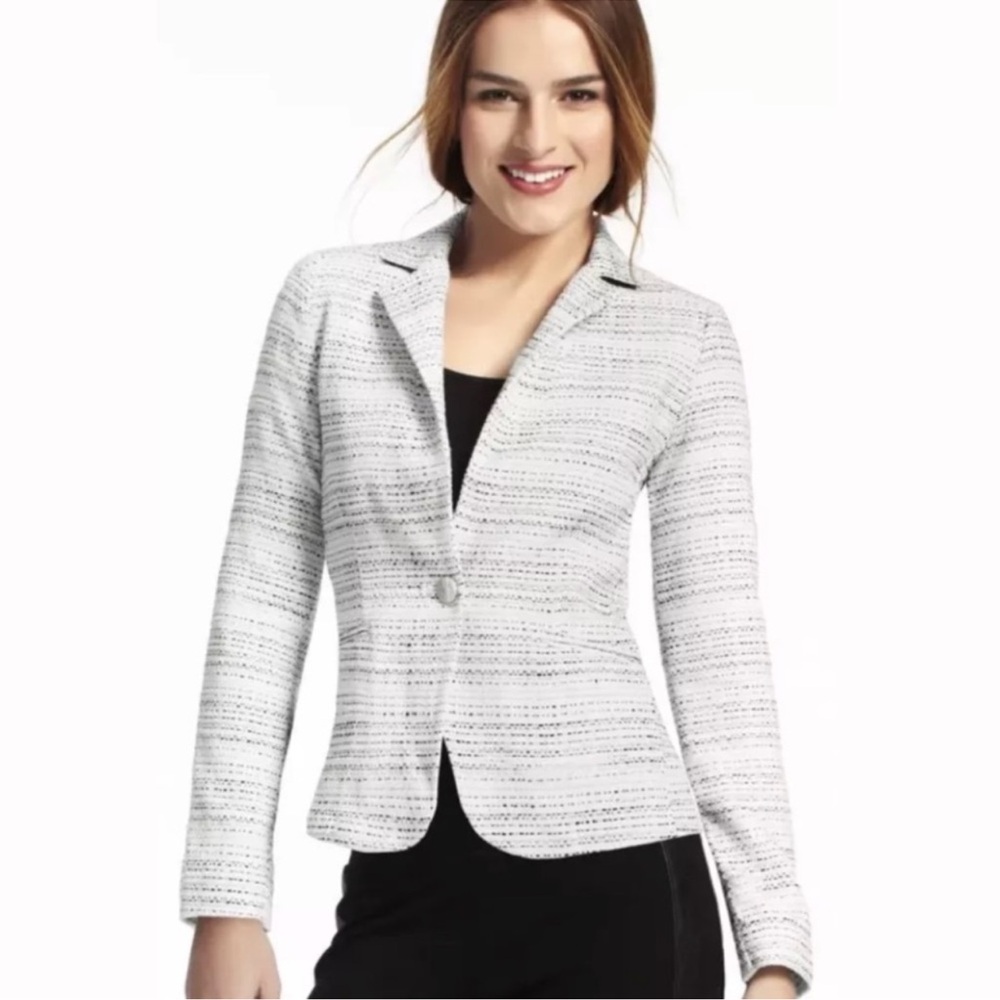 CAbi Static Tweed Blazer Style 505 Size 16